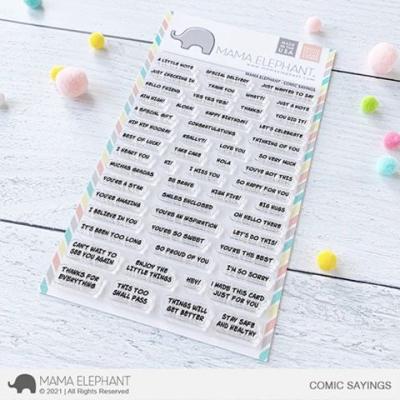 Mama Elephant Clear Stamps - Comic Sayings